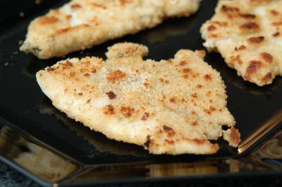 Panierte Goldbuttfilets