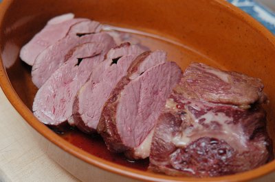 Entenbrust mit Niedergartemperatur